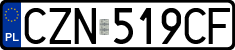 License plates of Poland, Regular car plates
