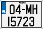 License plate of Ireland, Regular plates