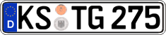 German license plate, Regular plates