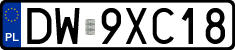 License plates of Poland, Regular car plates
