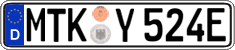 German license plate, Electric vehicles