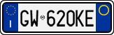 License plate of Italy, Cars (1994 year series)