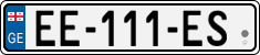 License plate of Georgia, Cars (2014)
