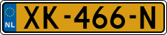 License plate of the Netherlands, Cars