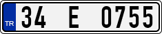 License plate of Turkey, Regular plates