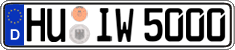 German license plate, Regular plates