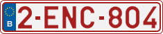 License plate of Belgium, Regular plates (2010)