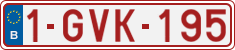 License plate of Belgium, Regular plates (2010)