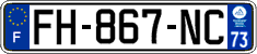 French license plate, SIV (ordinary)