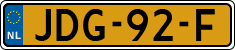 License plate of the Netherlands, Cars