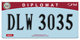 Federal license plates, Diplomatic