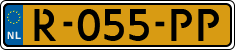 License plate of the Netherlands, Cars
