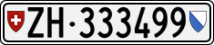 License plate of Switzerland, Cars