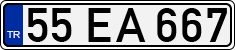 License plate of Turkey, Regular plates