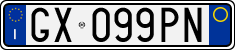 License plate of Italy, Cars (1994 year series)