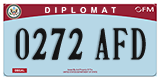 Federal license plates, Diplomatic (United Nations)