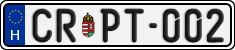 license plates of Hungary, Regular plates (2022)
