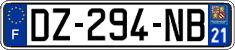 French license plate, SIV (ordinary)