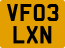 License plate of the United Kingdom, 2001 year system
