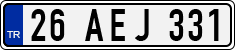 License plate of Turkey, Regular plates