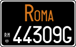 License plate of Italy, Cars (1927 year series)