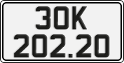 License plate of Vietnam, Cars