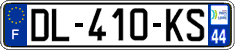 French license plate, SIV (ordinary)