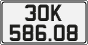 License plate of Vietnam, Cars