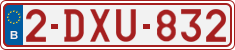 License plate of Belgium, Regular plates (2010)
