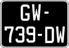 French license plate, SIV (oldtimers)