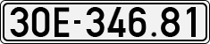 License plate of Vietnam, Cars