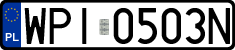 License plates of Poland, Regular car plates