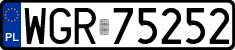 License plates of Poland, Regular car plates