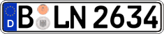 German license plate, Regular plates