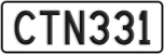 License plate of New Zealand, ABC1(23)
