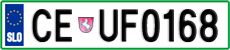License plate of Slovenia, Vanity Plates