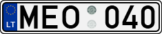 License plate of Lithuania, Cars