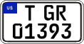 Federal license plates, US Army in Germany (temporary)