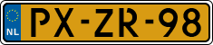 License plate of the Netherlands, Cars