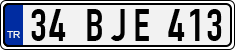 License plate of Turkey, Regular plates