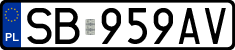 License plates of Poland, Regular car plates