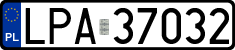 License plates of Poland, Regular car plates