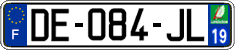 French license plate, SIV (ordinary)