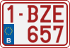 License plate of Belgium, Regular plates (2010)