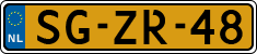 License plate of the Netherlands, Cars