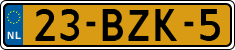 License plate of the Netherlands, Heavy Commercial Vehicles (1994 system)