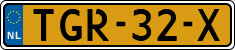 License plate of the Netherlands, Agricultural vehicles