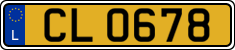 License plate of Luxembourg, 2003 year system