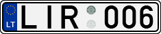 License plate of Lithuania, Cars