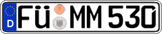 German license plate, Regular plates